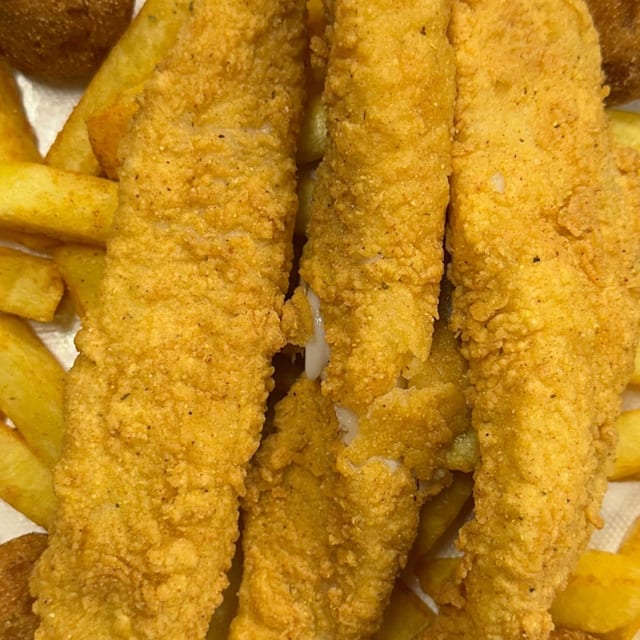 Louisiana Cajun Fried Fish.