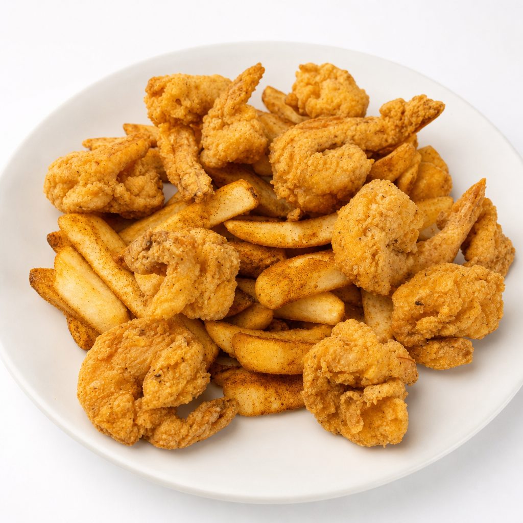12 Fried Shrimp.