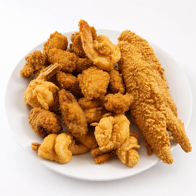 Fish, Shrimp & Oyster Platter.