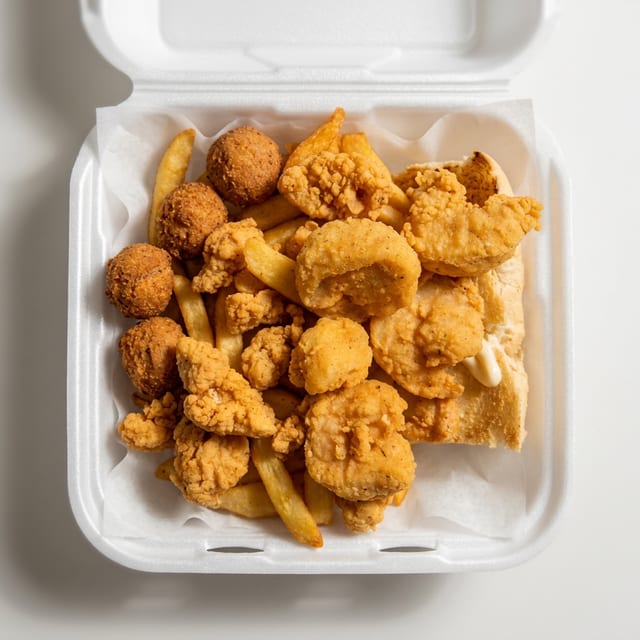 Fish & Shrimp Po'Boy.